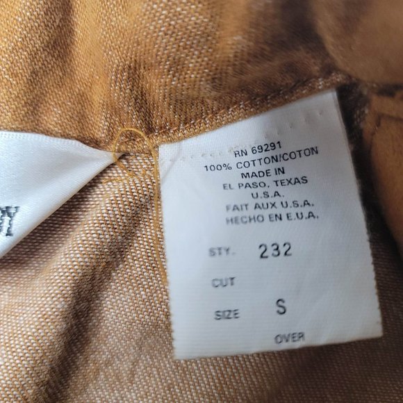 Vintage Lorraine Wardy western carpet panel cotton studded jacket brown small - Picture 6 of 6